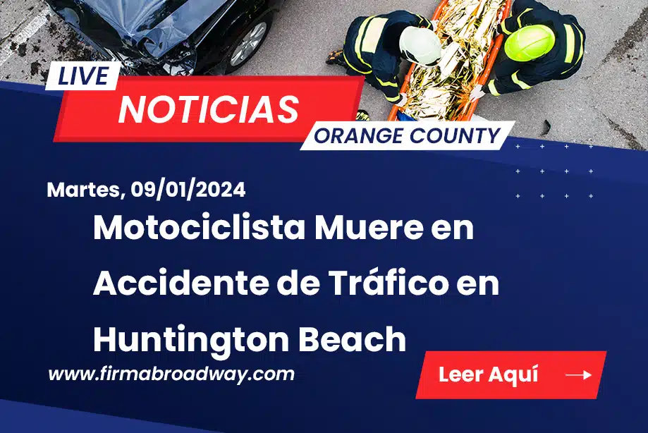 Motociclista Muere en Accidente de Tráfico en Huntington Beach