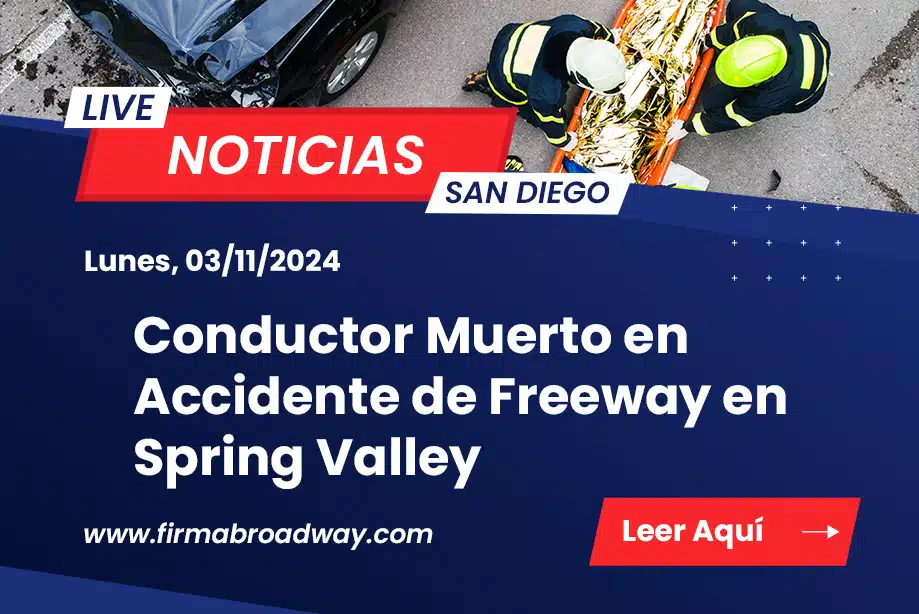 Accidente de Freeway en Spring Valley
