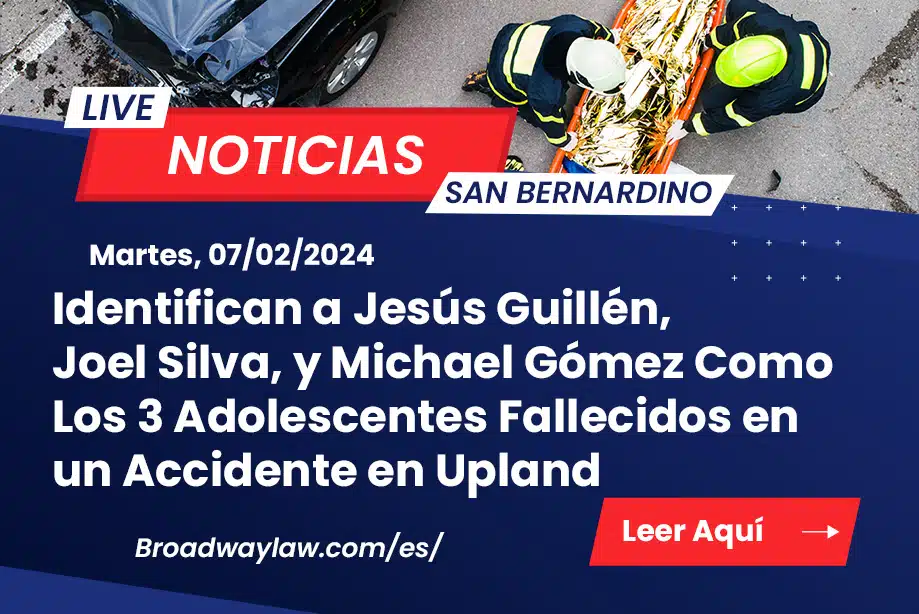 Accidente en Upland