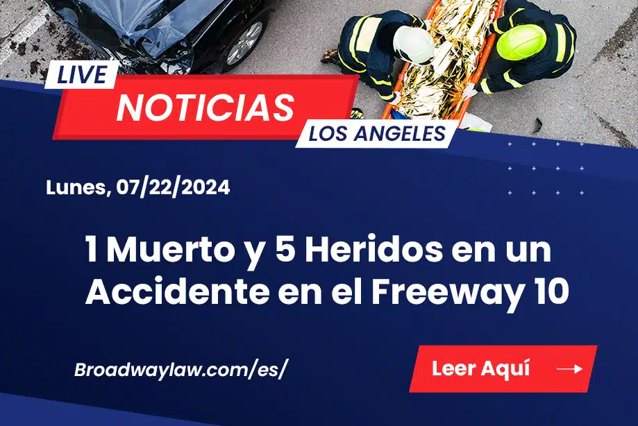 Accidente en el Freeway 10