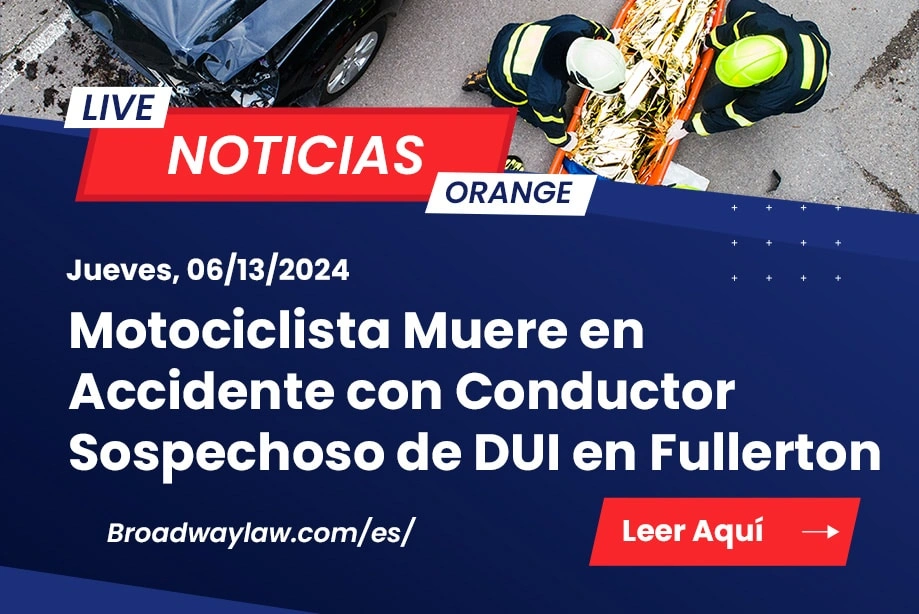 [06-13-2024] Condado de Orange, CA – Motociclista Muere en Accidente con Conductor Sospechoso de Image